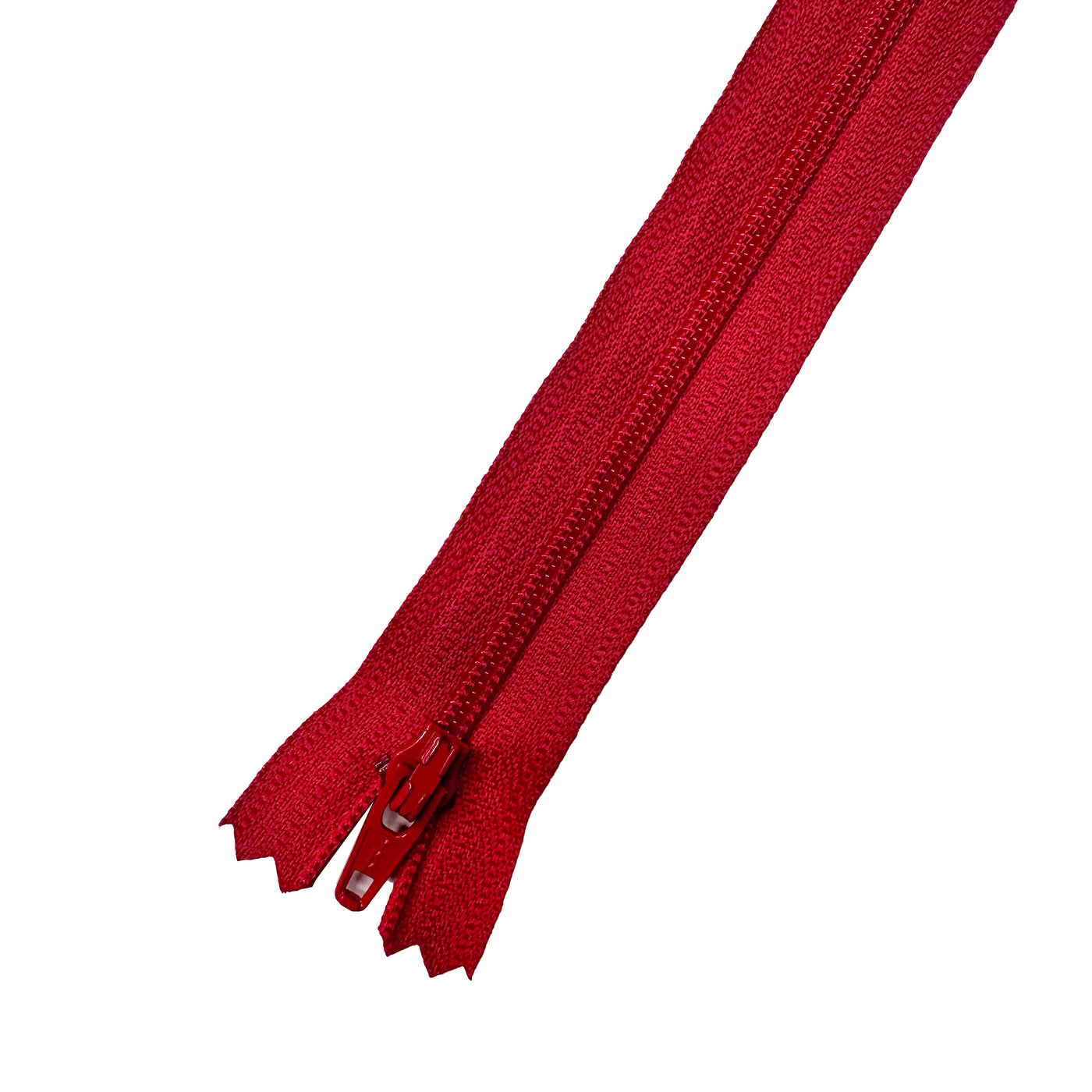 Closed End No.3 8in (20cm) Zip, Redwork