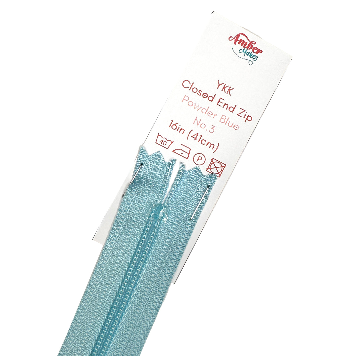 Closed End No.3 16in (41cm) Zip, Powder Blue