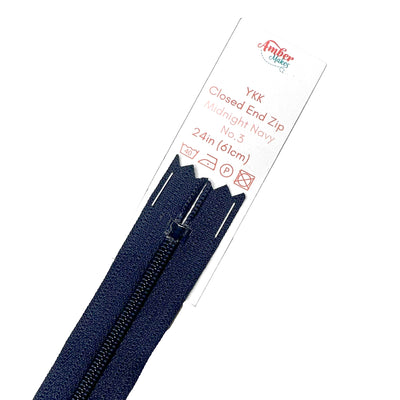 Closed End No.3 24in (61cm) Zip, Midnight Navy