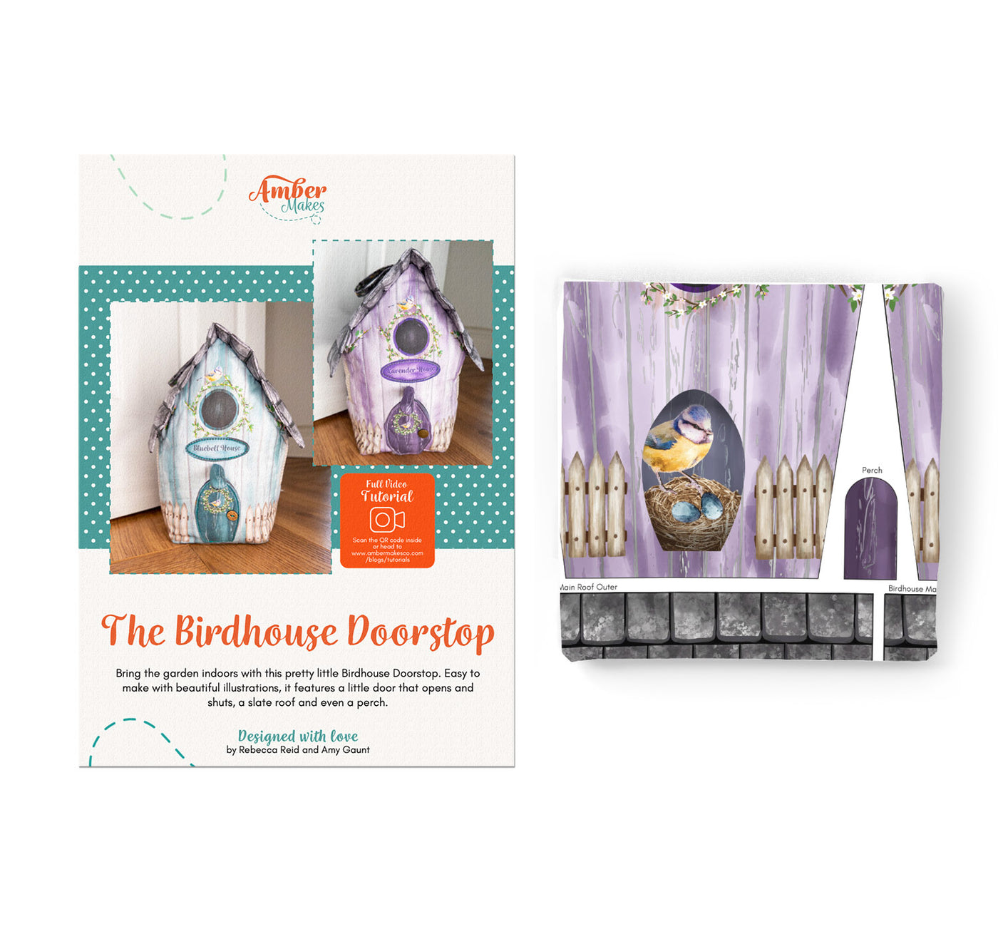The Birdhouse Doorstop - Lavender House Sewing Kit