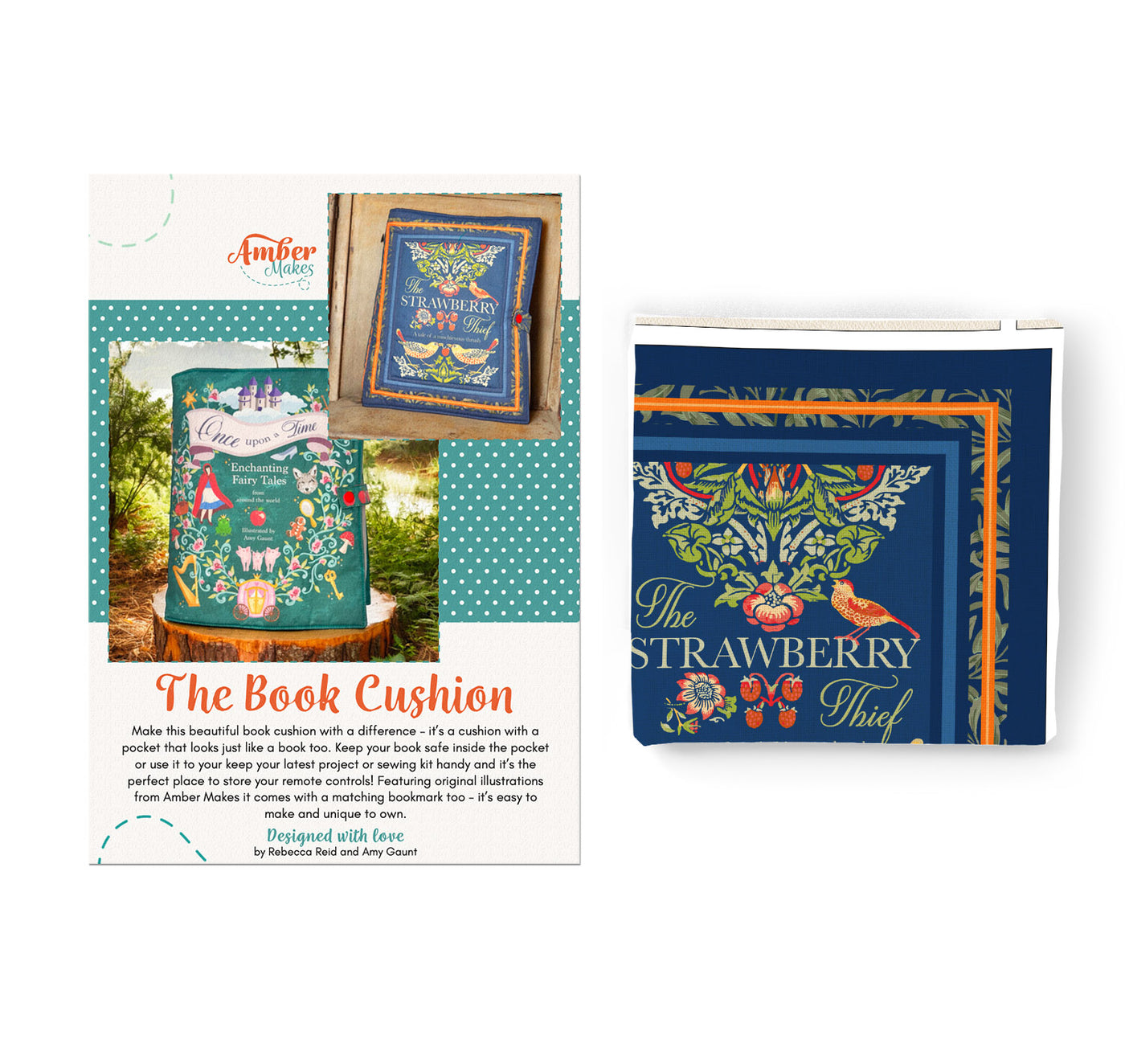 Book Cushion- The Strawberry Thief Sewing Kit