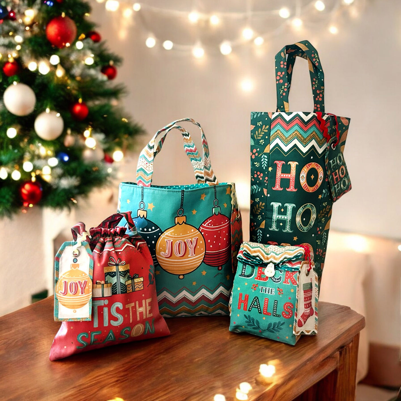 The Gift Bag Collection- Christmas Retro Sewing Kit