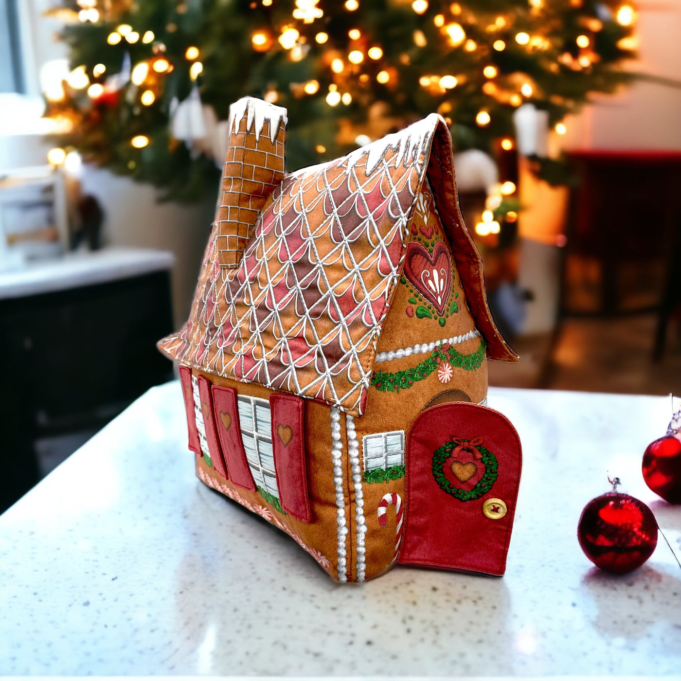 Gingerbread House Sewing Kit