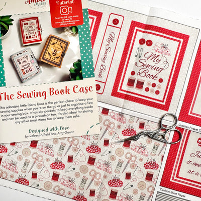 The Sewing Book Case - Redwork Sewing Kit