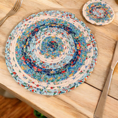 Scrappy Spiral Mats Pattern - PDF Download Instructions Booklet