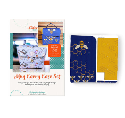 Mug Carry Case Set- Busy Bees Sewing Kit