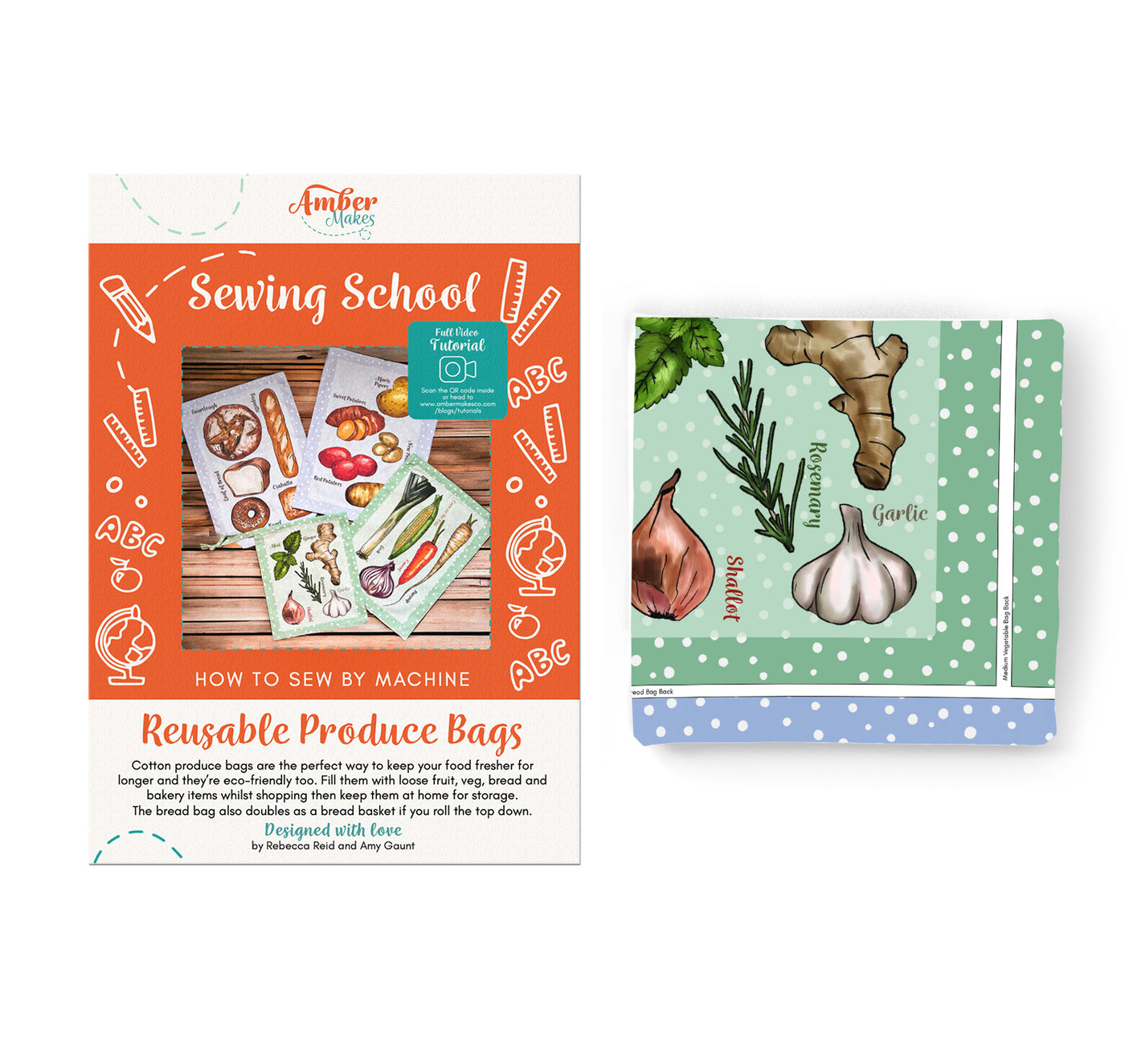 Sewing School Reusable Produce Bags - The Grocers Sewing Kit