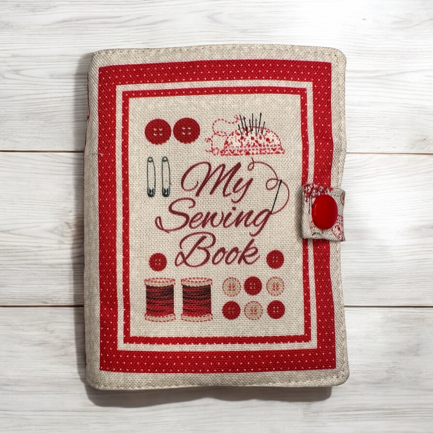 The Sewing Book Case - Redwork Sewing Kit