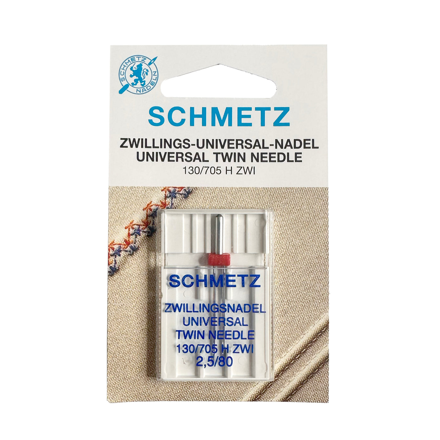 Schmetz Twin Universal Needle 2.5MM Size 80